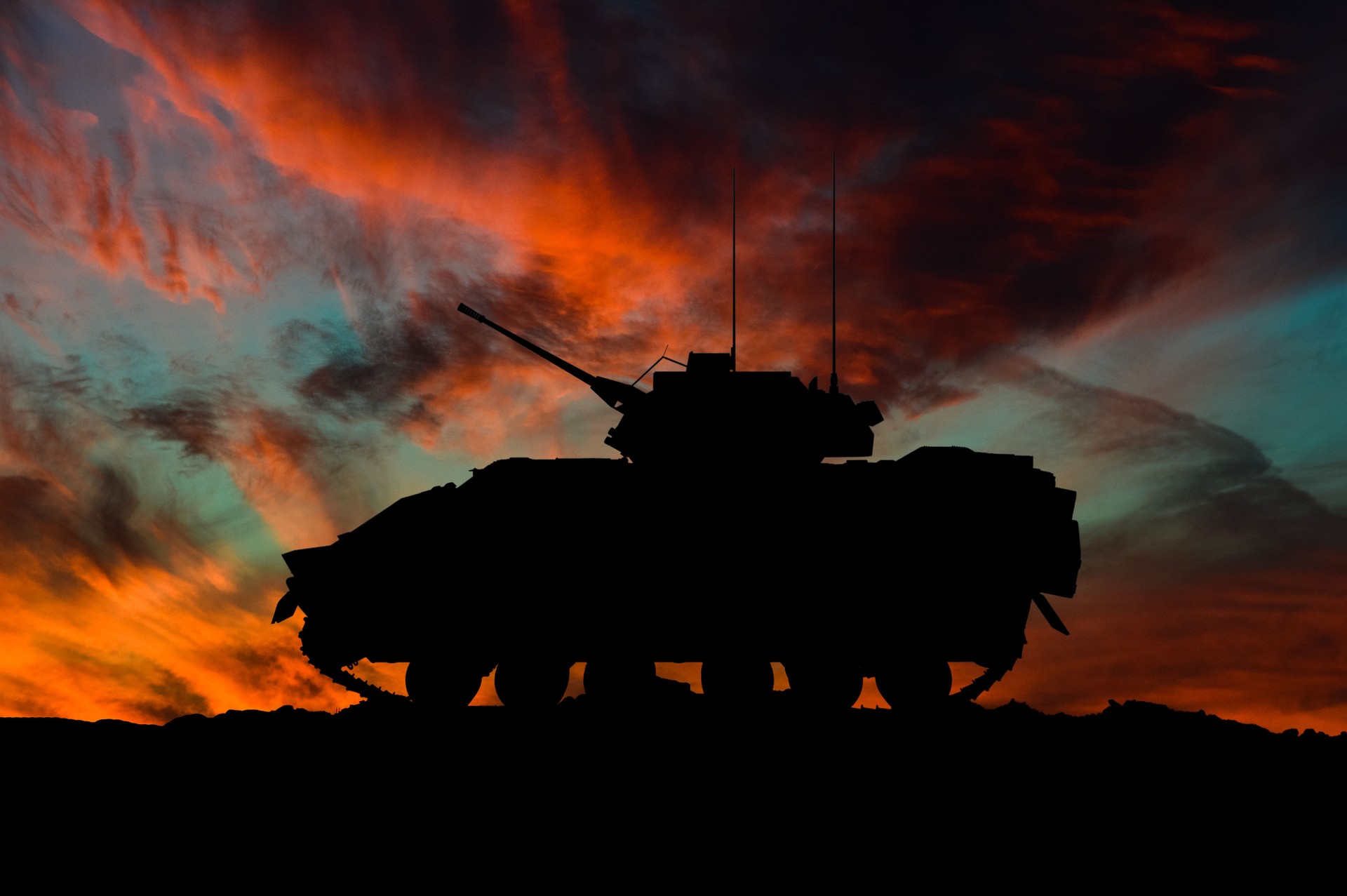 KONI shocks on defense vehicle